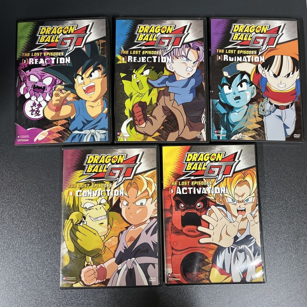 DRAGON BALL GT The Lost Episodes DVD Set - COMPLETE VOL 1-5 (No Box)